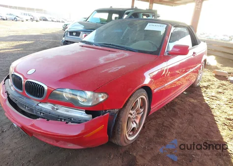 2004 BMW 330Ci из США, поврежденный, VIN WBABW53494PL40700